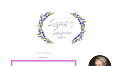 Desktop Screenshot of lipstickandlavender.com